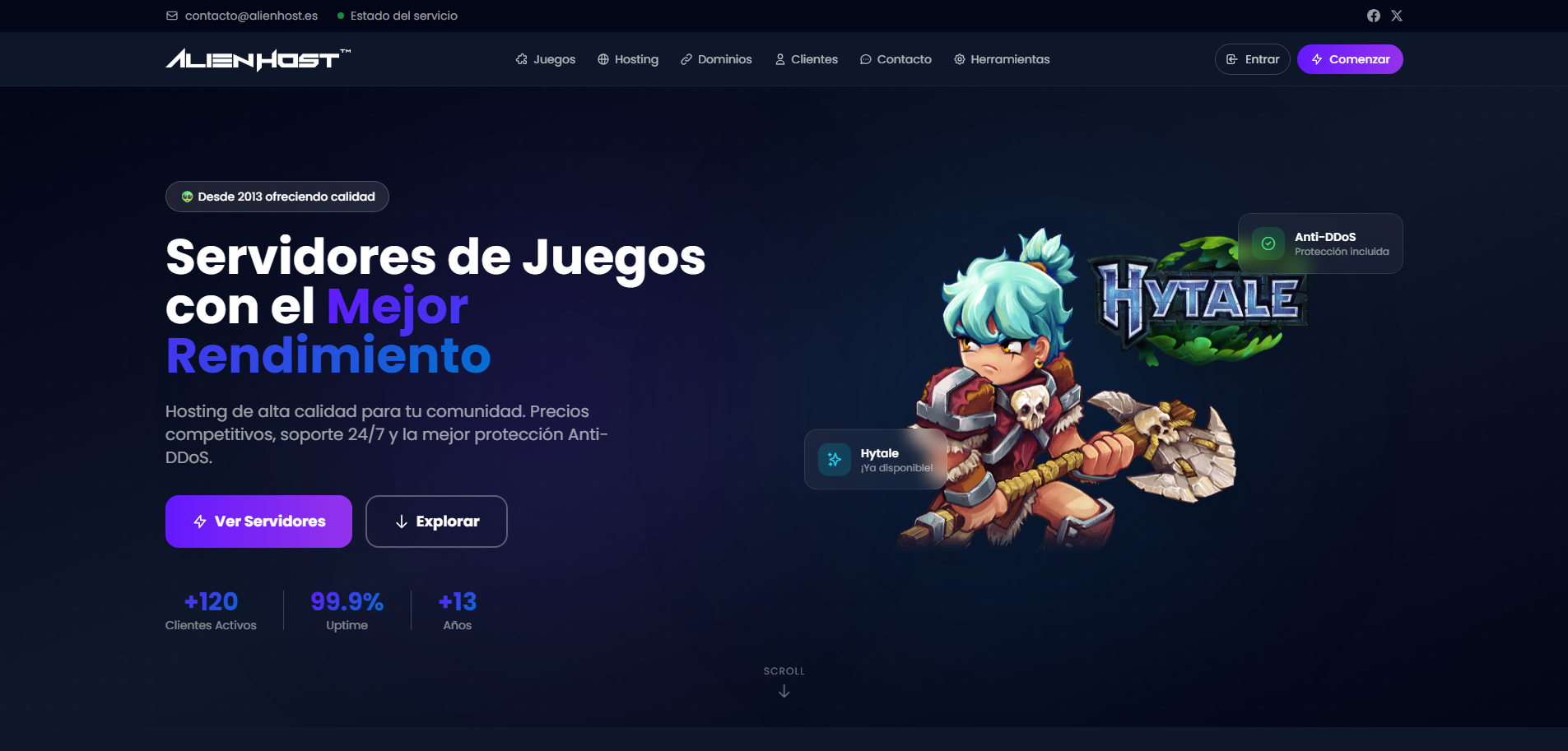 AlienHost Website